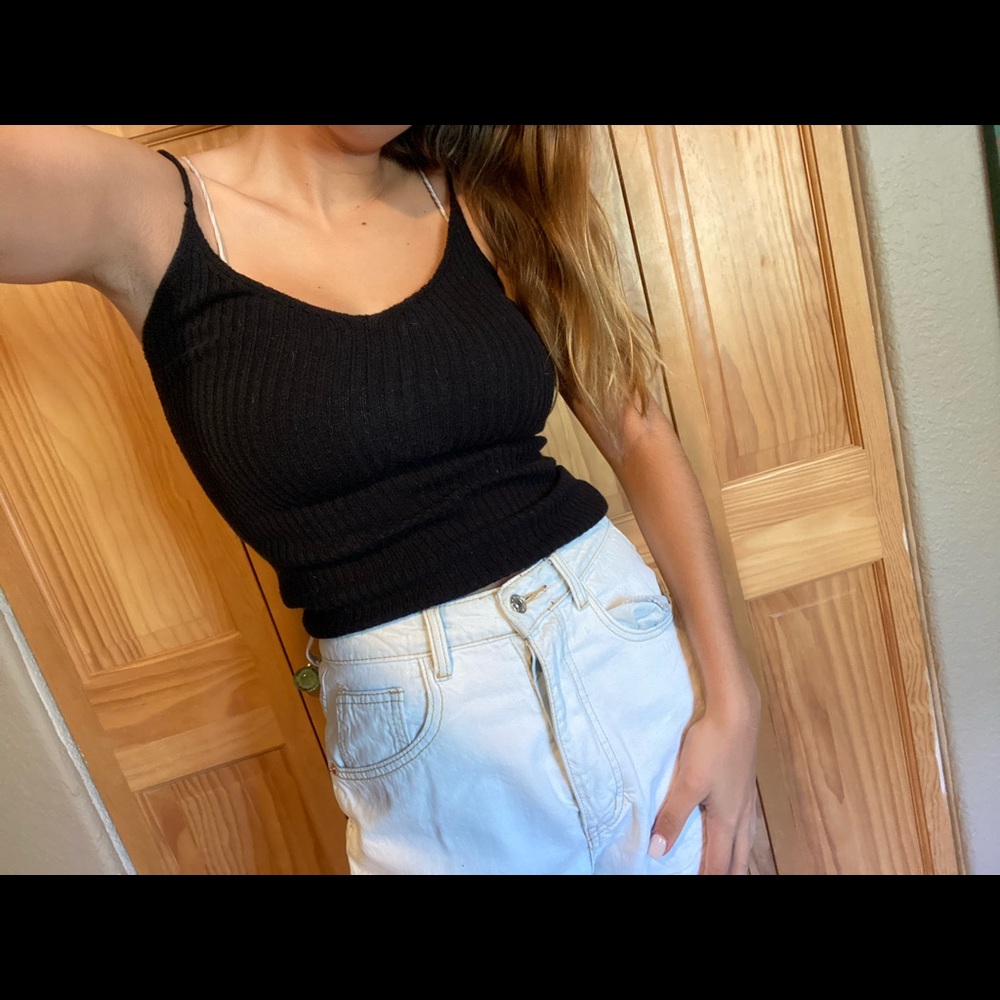 Black knit American Eagle tank